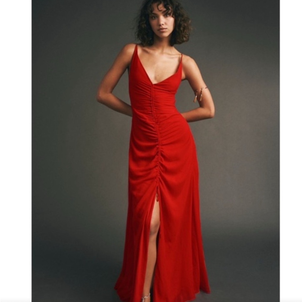 Free People Simone red maxi dress size 14
NWOT